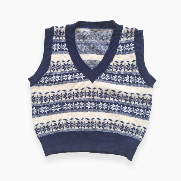 Size- M-L, knitted sweater navy blue - Picture 2 of 4